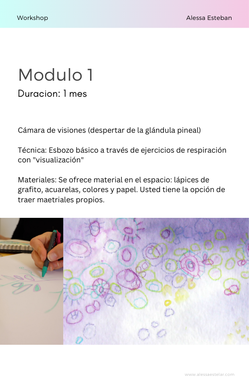 Taller Presencial Terapeútico de Pintura y Dibujo "VISIONES" en Viena.