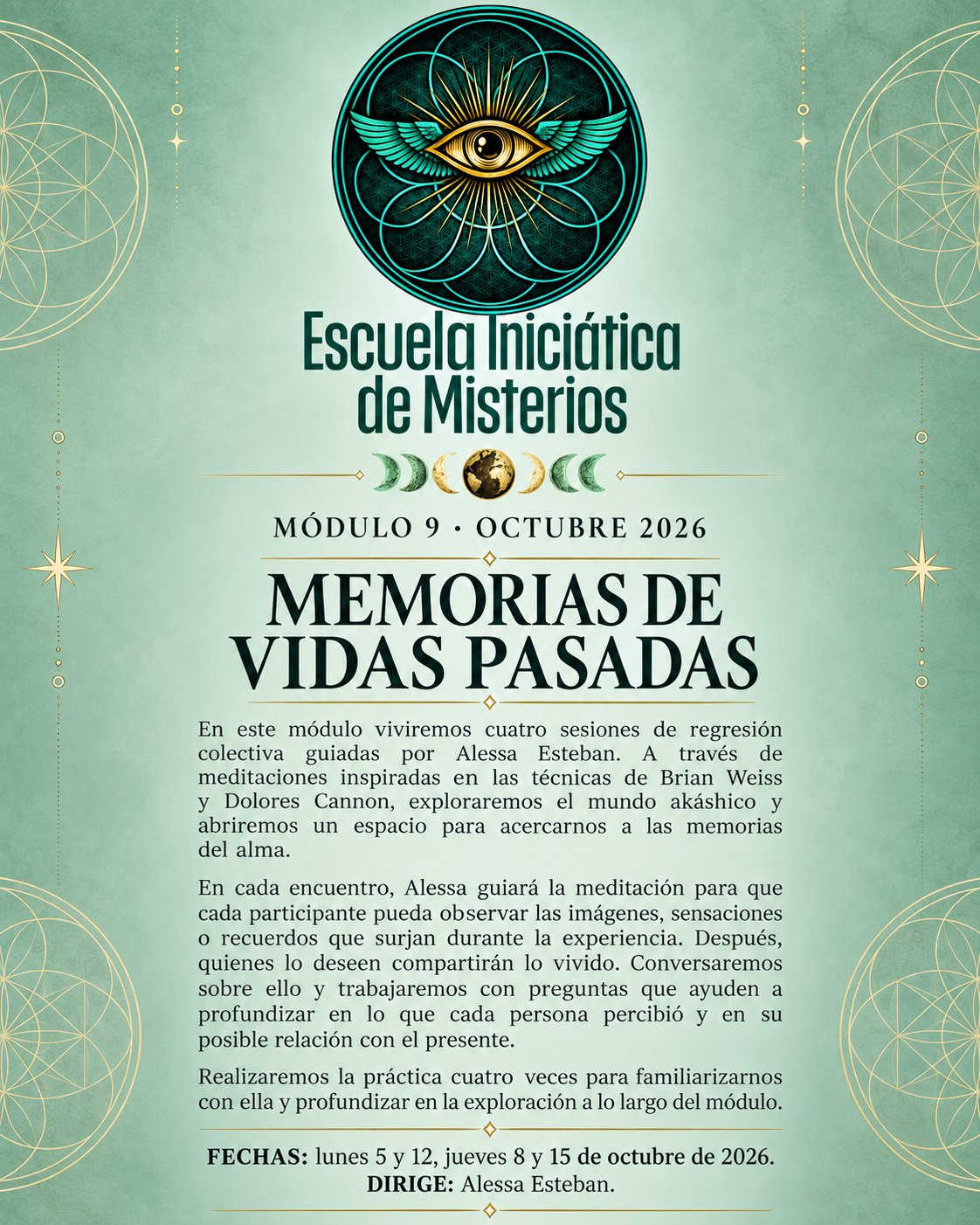 Escuela Iniciática de los Misterios: ✨☥Módulo 9- OCTUBRE  2026☥✨
