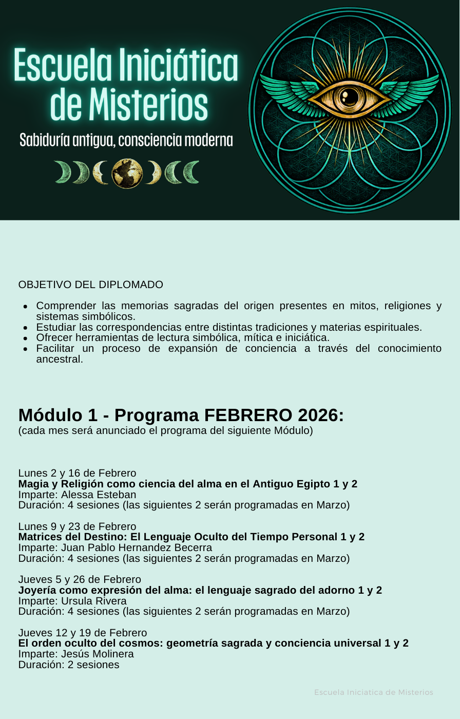 Escuela Iniciática de los Misterios: ✨☥Módulo 1 - Febrero 2026☥✨